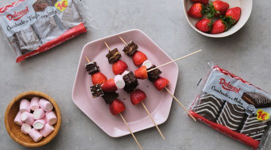 Brochetas cuadrados