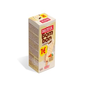 Irresistible bombón almendrado sabor nata, con cremosa cobertura de helado y crujiente almendra. Un clásico delicioso para disfrutar en cualquier momento.