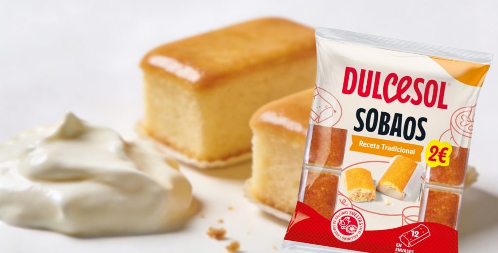 En esta receta, los sobaos Dulcesol se transforman mediante un ligero tostado que potencia su textura esponjosa y su sabor dulce tradicional.