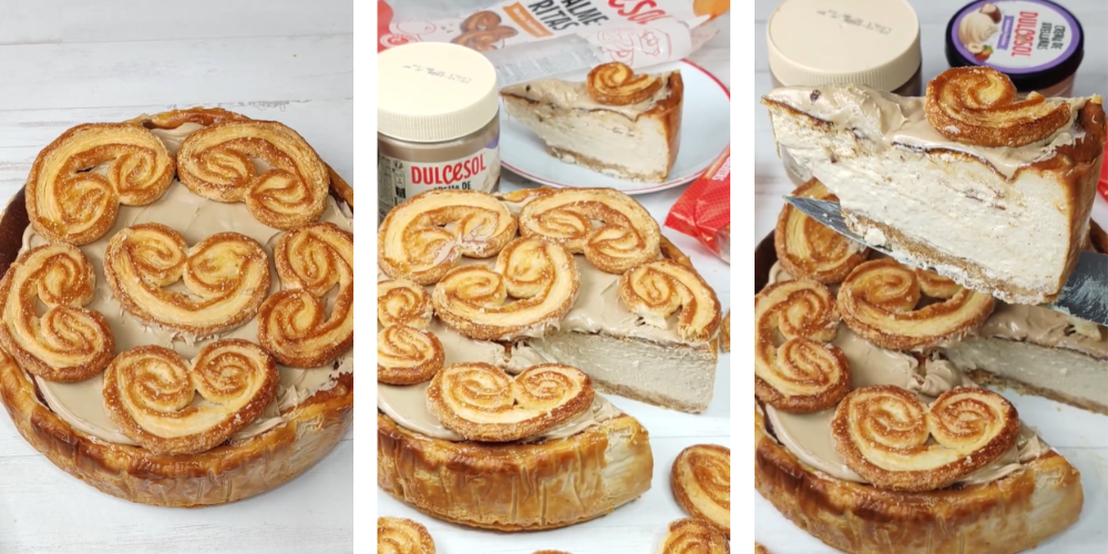 Si eres amante de las tartas de queso y del sabor irresistible de la crema de avellanas, esta receta te va a enamorar desde el primer bocado.