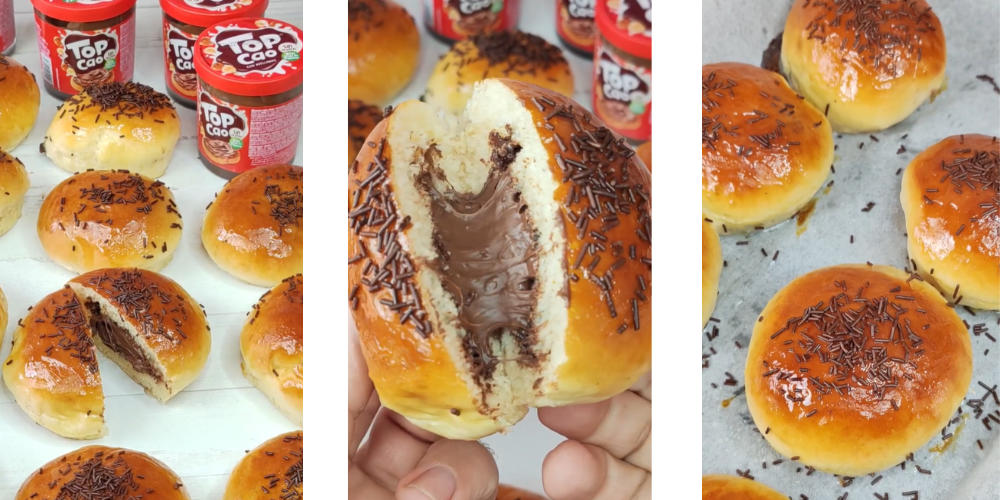 Chocobollos caseros rellenos de crema de cacao Dulcesol