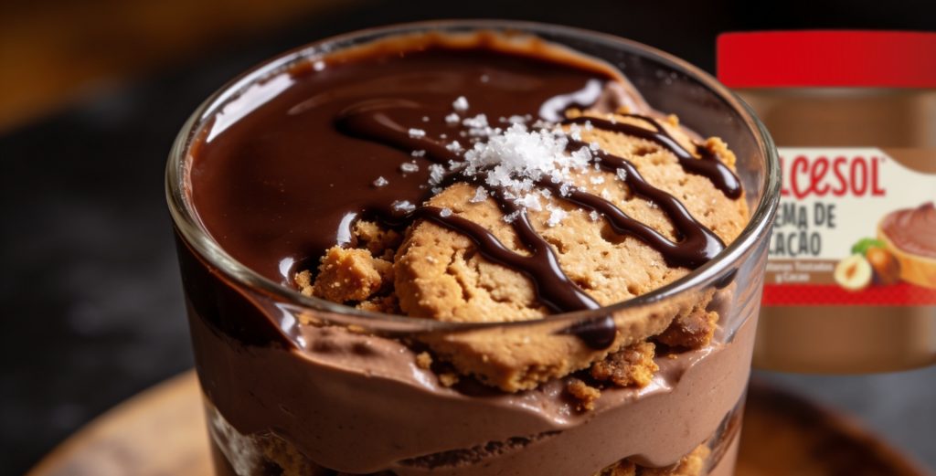 En esta receta, la crema de cacao Dulcesol deja de ser solo un untable para convertirse en el elemento estructural del postre.