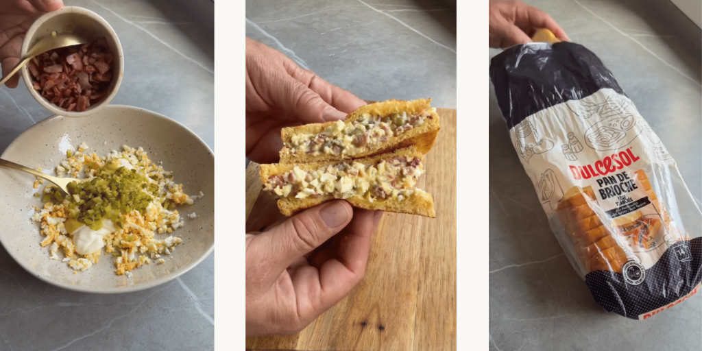 Este sándwich de verano elaborado con pan brioche Dulcesol combina ingredientes básicos con un resultado sorprendentemente delicioso.